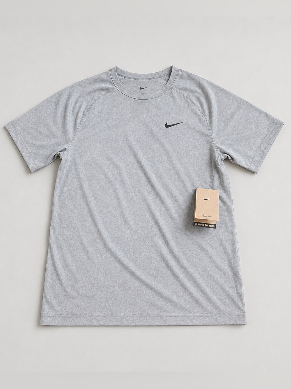 Nike Light Gray Performance Short Sleeve Tee